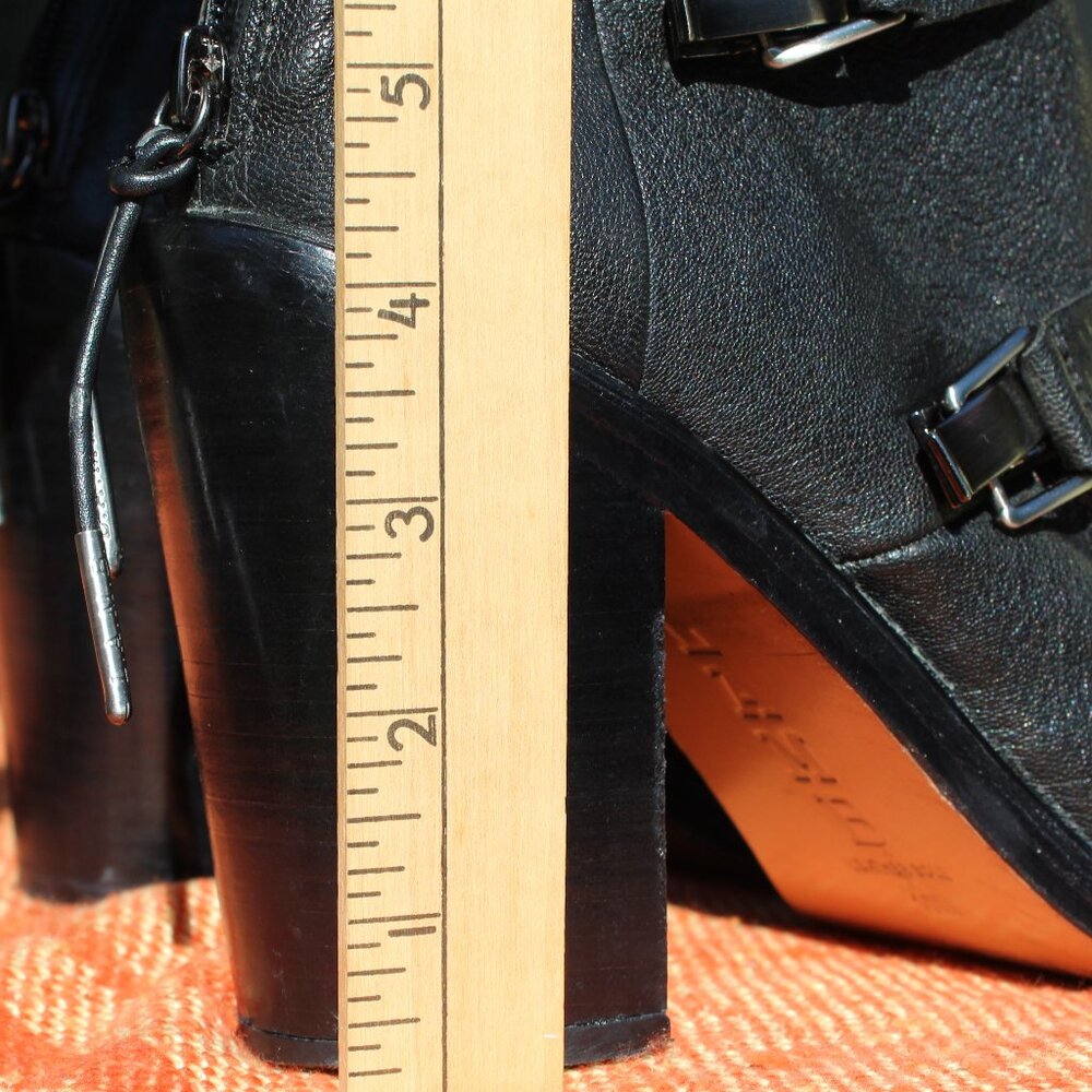 L.A.M.B TOBY BOOT BLACK W/ SPRING LOCK GWEN STEFANI LEATHER Size 10M - Picture 7 of 16